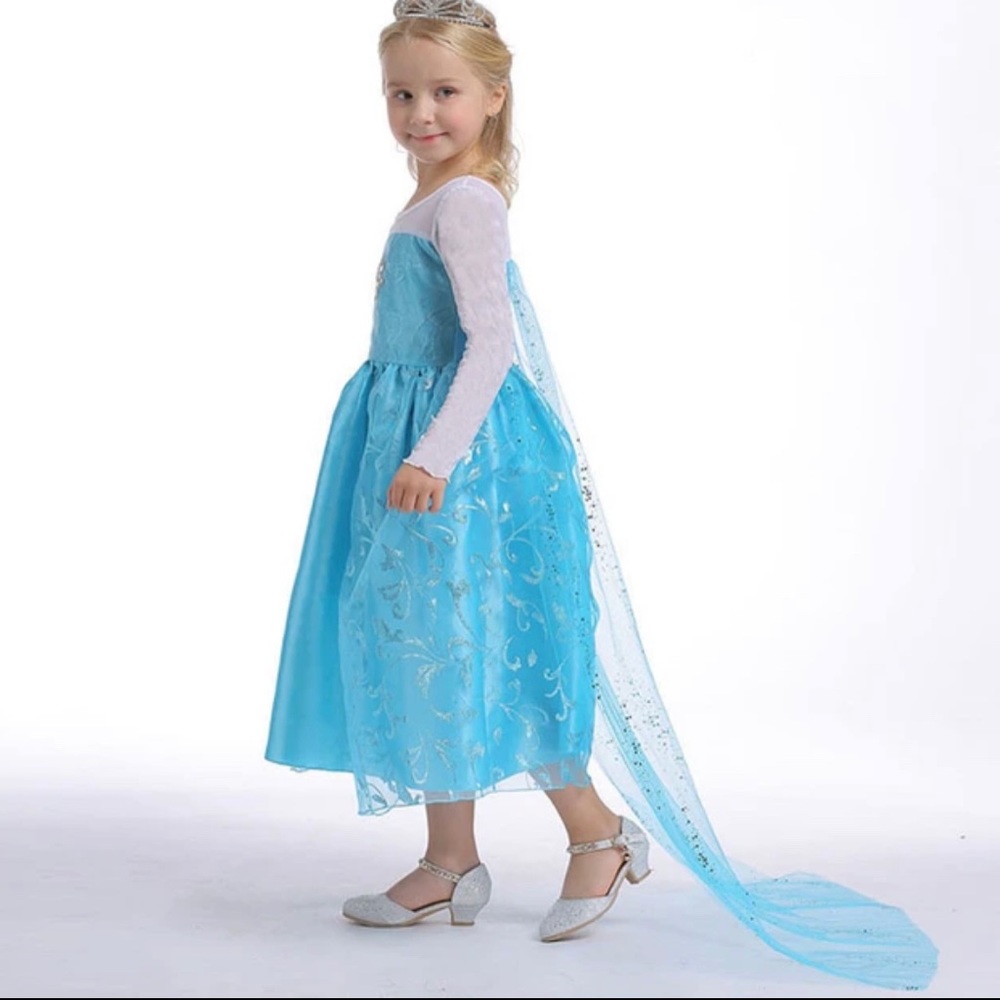 NEW Halloween Costume Children’s Princess Elsa for girls Size 1-3T and 7-9 years - Picture 3 of 7